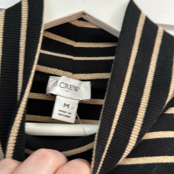 J Crew Factory gold and black turtleneck. Size M. NWT - Picture 3 of 5